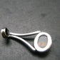 Natural Cognac Color Baltic Amber 925 Silver Pendant - 1.1" - 1.67 Grams