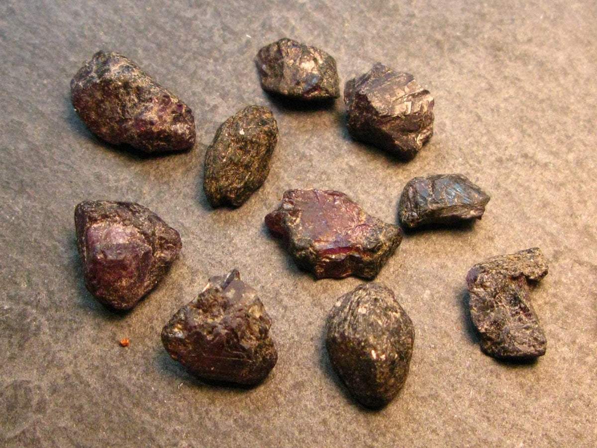 Lot of 10 Rare Alexandrite Chrysoberyl Crystals From Brazil - 46.45 Carats