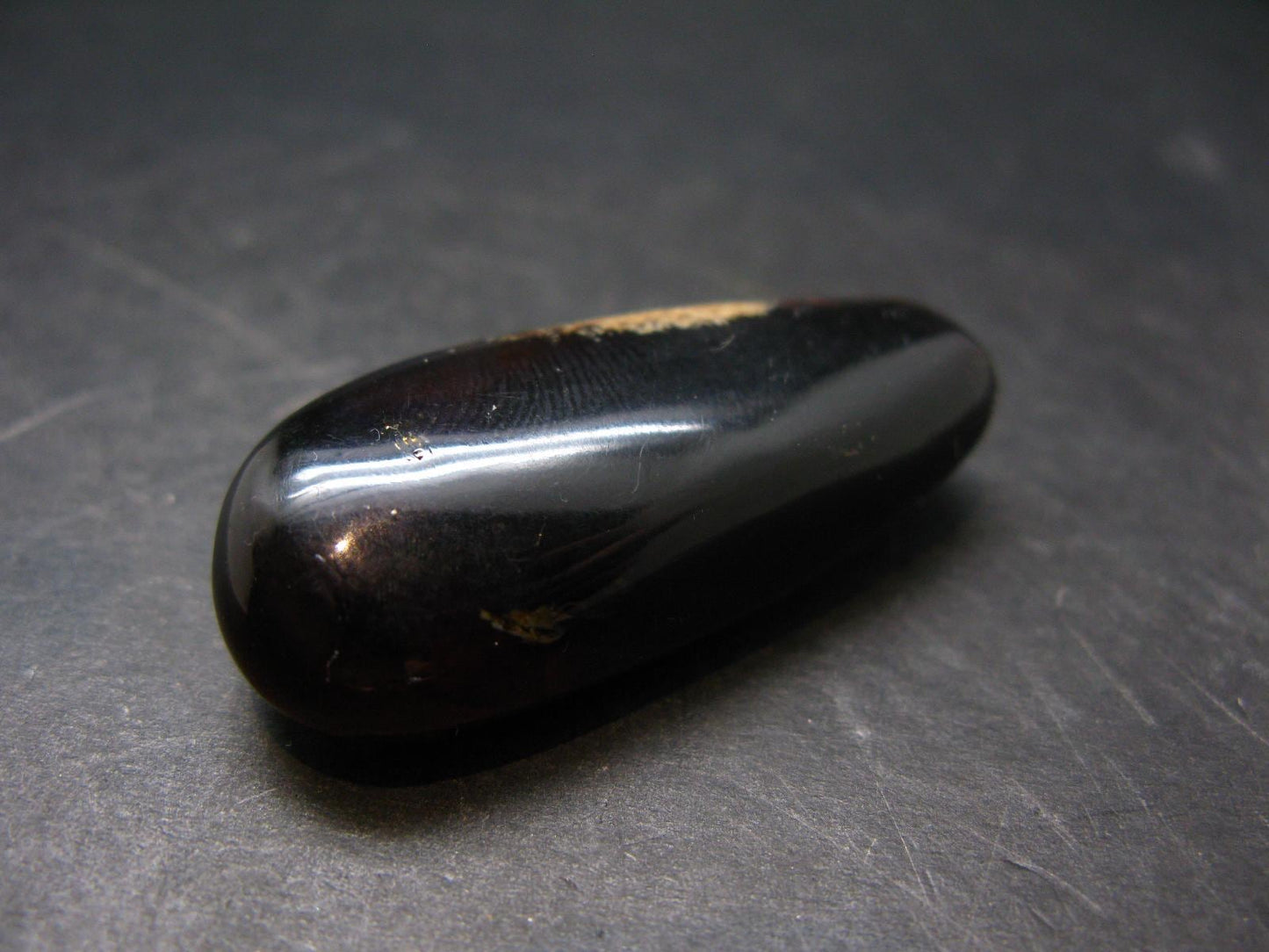 Rare Large Blue Amber Tumbled Piece Fluorescent From Indonesia - 1.8" - 6.97 Grams