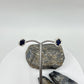 Sapphire Halo Stud Earrings | Sterling Silver, September Birthstone