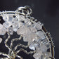 Set of 3 Natural Rose Quartz Tree of Life Pendants
