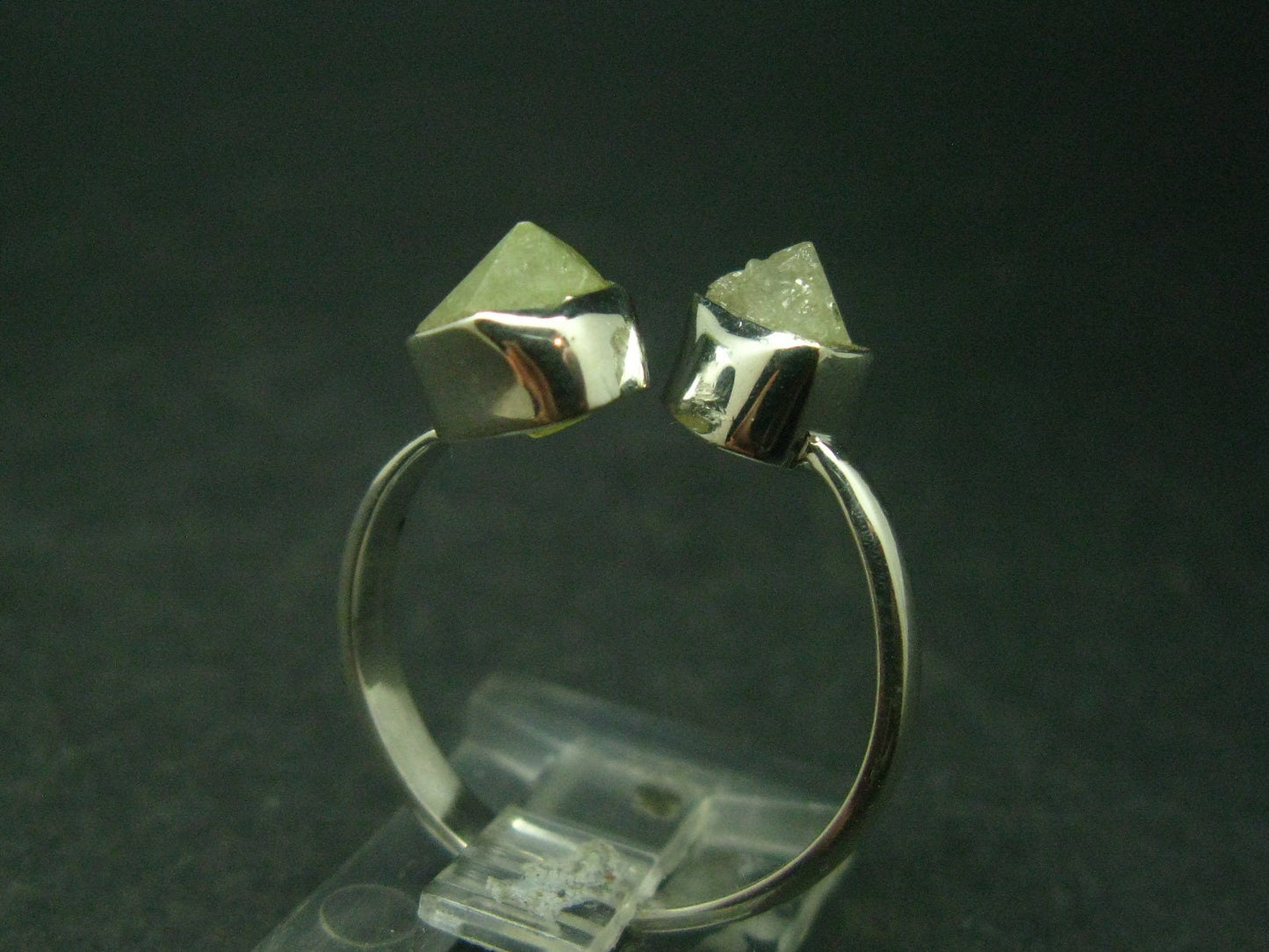 Rhodizite Rhodozite Silver Ring From Madagascar - Adjustable size - 2.52 Grams