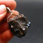 Unpolished Elite Shungite Silver Pendant from Russia - 1.5" - 10.20 Grams