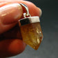 Yellow Citrine Sterling Silver Pendant from Brazil - 1.2" - 5.74 Grams