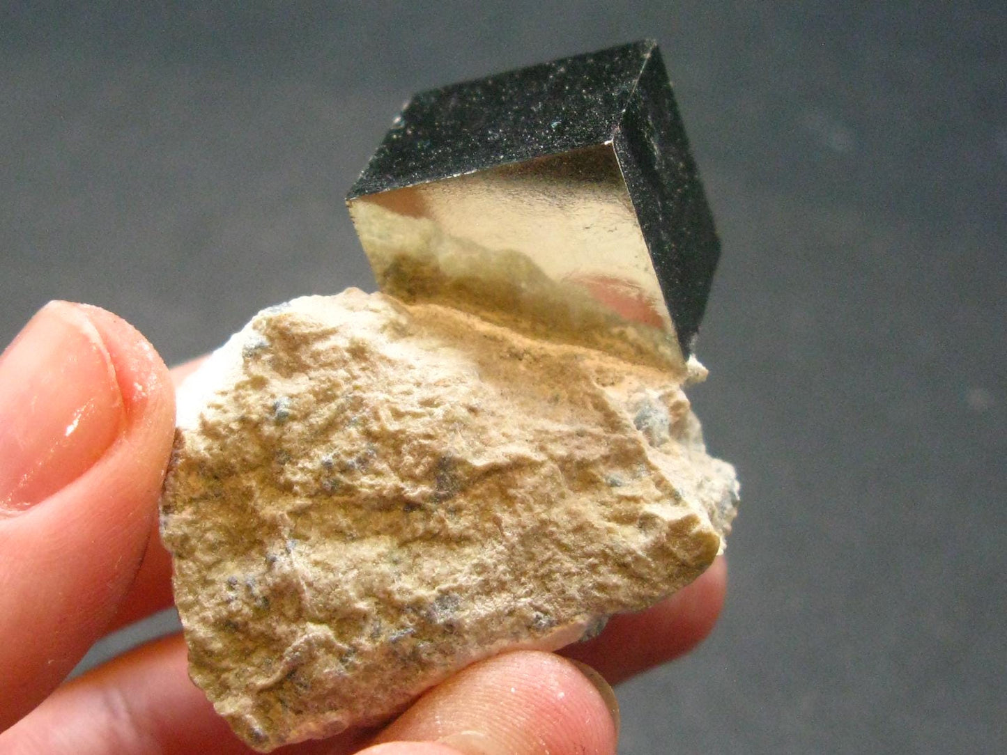 Perfect Pyrite Cube Cluster from Spain - 1.9"