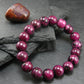Ruby Genuine Bracelet ~ 7 Inches ~ 10mm Round Beads