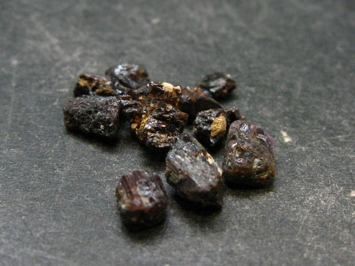 Lot of 10 Rare Painite Crystals From Burma - 13.0 Carats