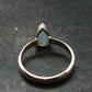 Extremely Rare Grandidierite Silver Ring From Madagascar - Size 8 - 2.49 Grams