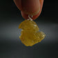 Heliodor (Yellow Beryl) Crystal Silver Pendant From Brazil - 0.9" - 4.85 Grams