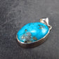 Turquoise Silver Pendant - 1.2" - 6.14 Grams