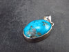 Turquoise Silver Pendant - 1.2" - 6.14 Grams