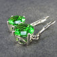 Helenite Gaia Stone Gem Sterling Silver Earrings From Washington - 3.9 Grams