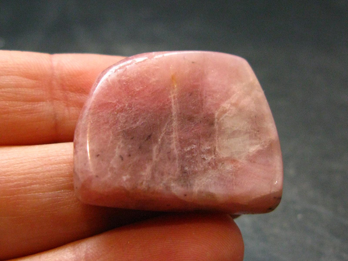 Rare Pink Petalite Tumbled Stone From Canada - 1.1" - 9.33 Grams