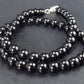 Tibetan Black Tektite Necklace From Tibet - 18"