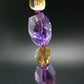 Amethyst & Citrine Necklace From Brazil - 20" - 56.38 Grams