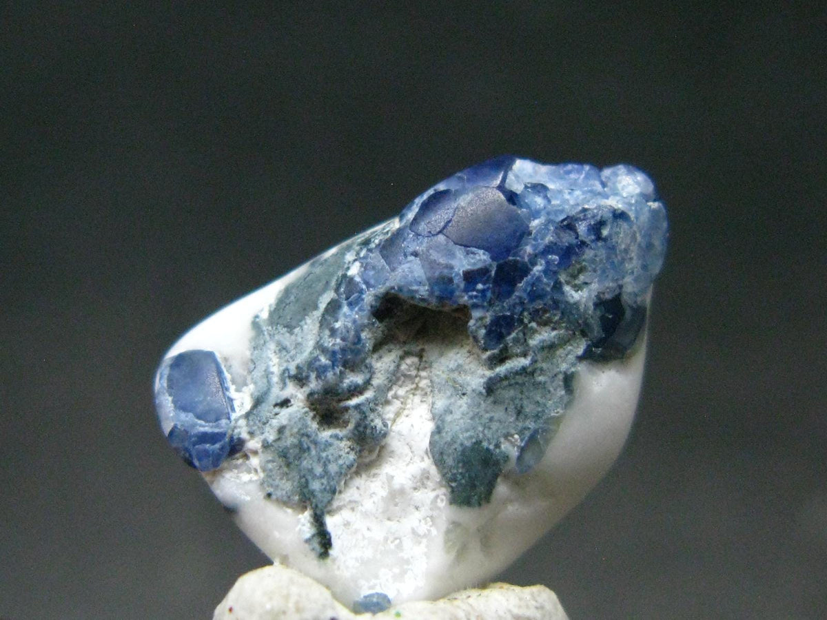 Gem Benitoite & Natrolite Polished Stone From California - 4.65 Carats