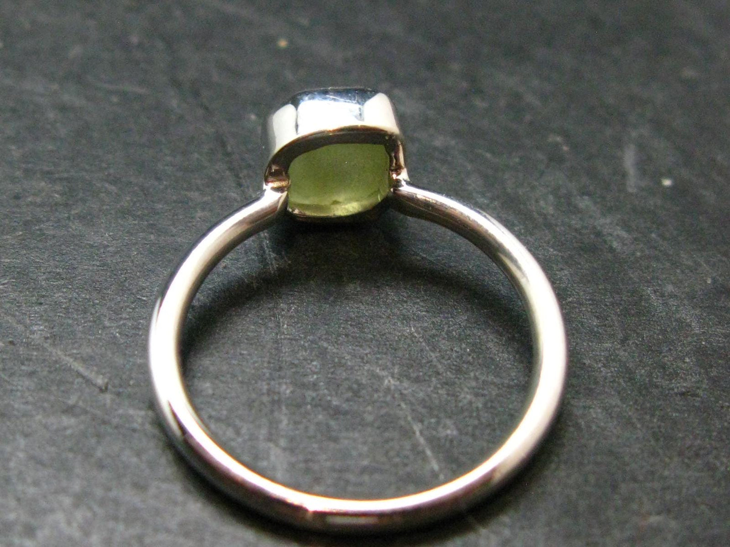 Chrysoberyl Silver Ring From Brazil - 2.07 Grams - Size 6