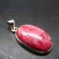 Rare Pink Tugtupite Sterling Silver Pendant From Greenland - 1.4" - 5.31 Grams