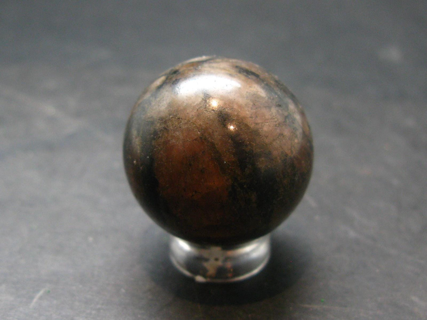 Chiastolite Variety of Andalusite Sphere from China - 1.0" - 34.35 Grams