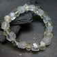 Hiddenite & Aquamarine Genuine Bracelet ~ 7 Inches ~ Facetted Beads