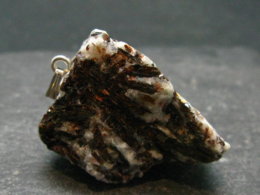 Astrophylite Astrophyllite Silver Pendant From Russia - 1.6" - 15.19 Grams