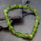 Peridot Genuine Bracelet ~ 7 Inches ~ 10mm Facetted Beads