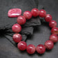Rhodochrosite Genuine Bracelet ~ 7 Inches ~ 14mm Round Beads