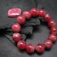 Rhodochrosite Genuine Bracelet ~ 7 Inches ~ 14mm Round Beads