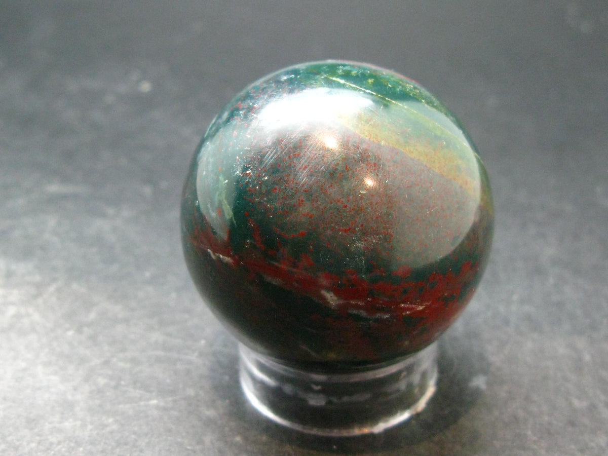 Bloodstone Sphere From India - 1.8" - 134.18 Grams