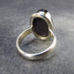 Unpolished Elite Shungite Silver Ring from Russia - Size 6.5 - 5.12 Grams