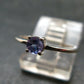Tanzanite (Zoisite) Sterling Silver Ring - 0.91 Grams - Size 5
