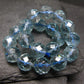 Blue Topaz Genuine Bracelet ~ 7 Inches ~ 10mm Facetted Beads