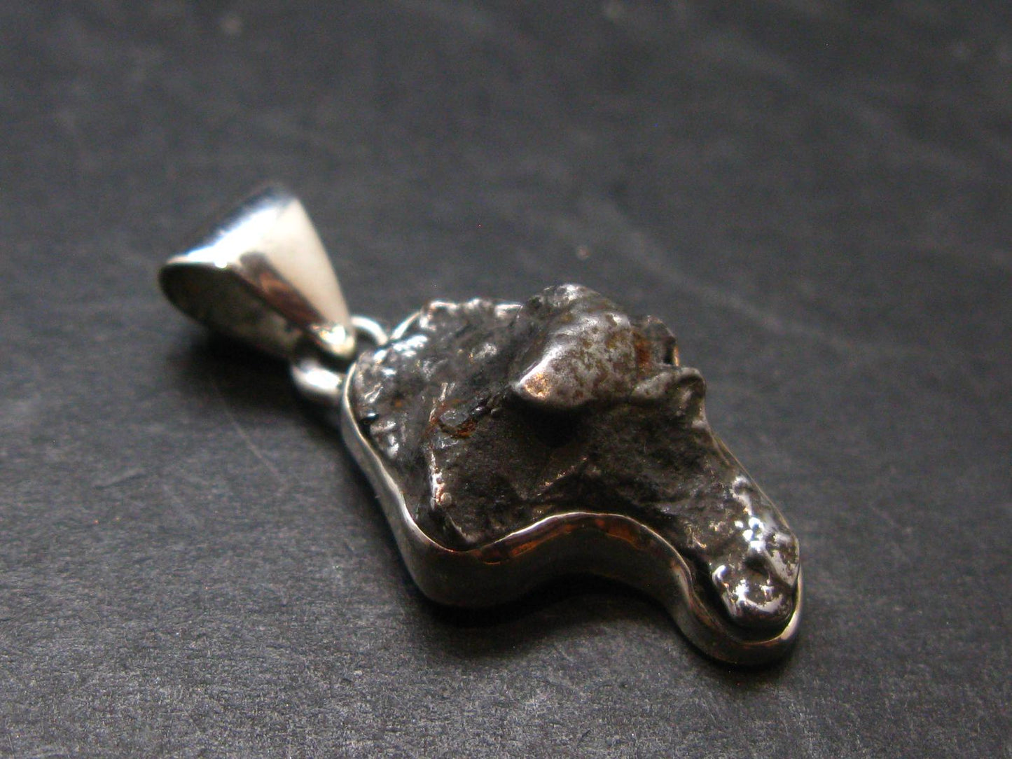 Large Campo Del Cielo Meteorite Pendant from Argentina - 1.0"