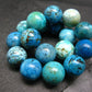 Chrysocola Genuine Bracelet ~ 7 Inches ~ 12mm Round Beads