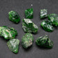 Lot of 10 Gem Chrome Diopside Crystals From Russia - 35 Carats