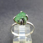 Tsavorite Gem Green Garnet Sterling Silver Ring from Tanzania - 2.61 Grams - Size 8.5