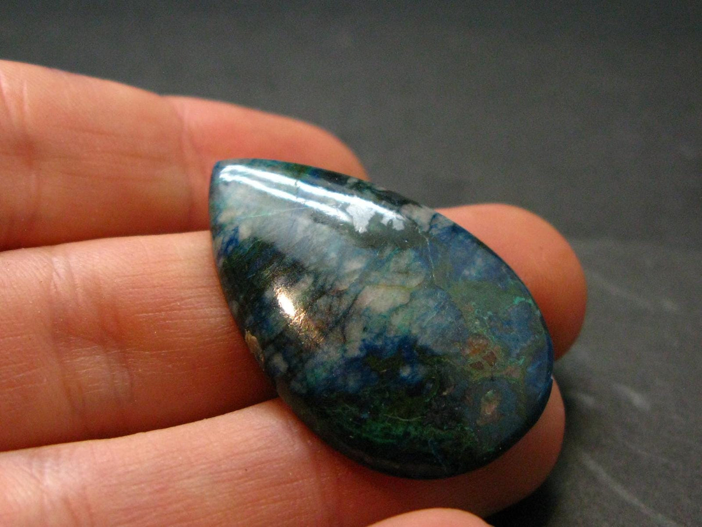 Shattuckite Cabochon from Namibia - 1.3" - 4.85 Grams