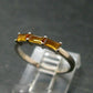 Citrine Sterling Silver Ring - Size 6 - 1.44 Grams