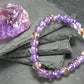Ametrine Genuine Bracelet ~ 7 Inches ~ 8mm Round Beads
