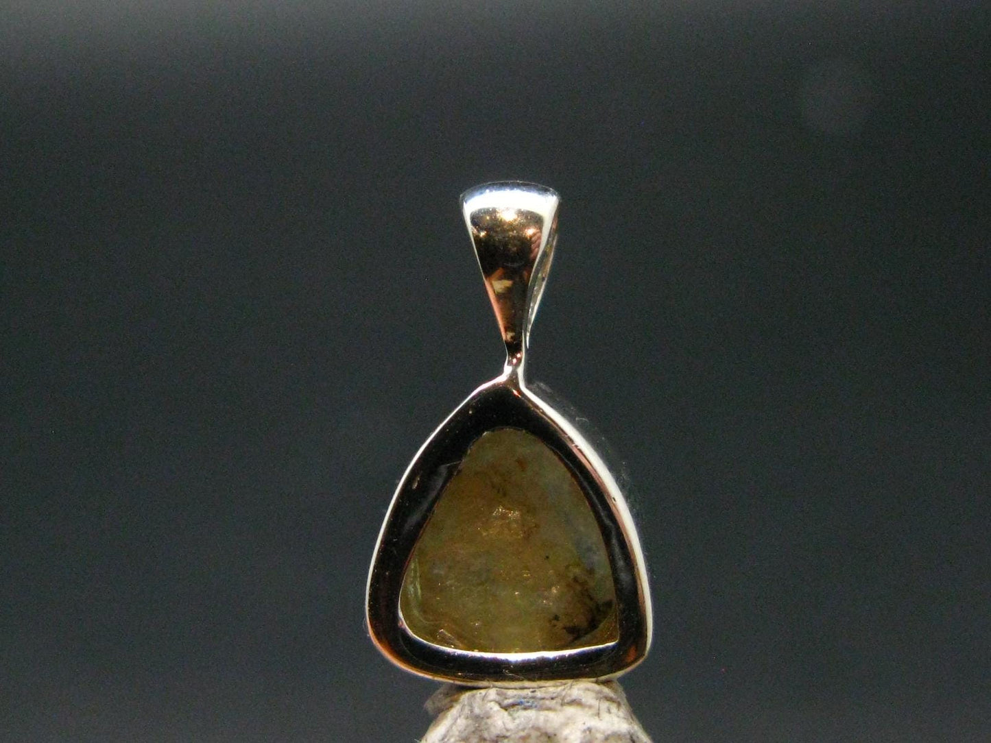 Rhodizite Rhodozite Crystal Silver Pendant from Madagascar - 0.6" - 1.0 Grams