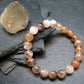 Red Rutilated Quartz Genuine Bracelet ~ 7 Inches ~ 9mm Round Beads