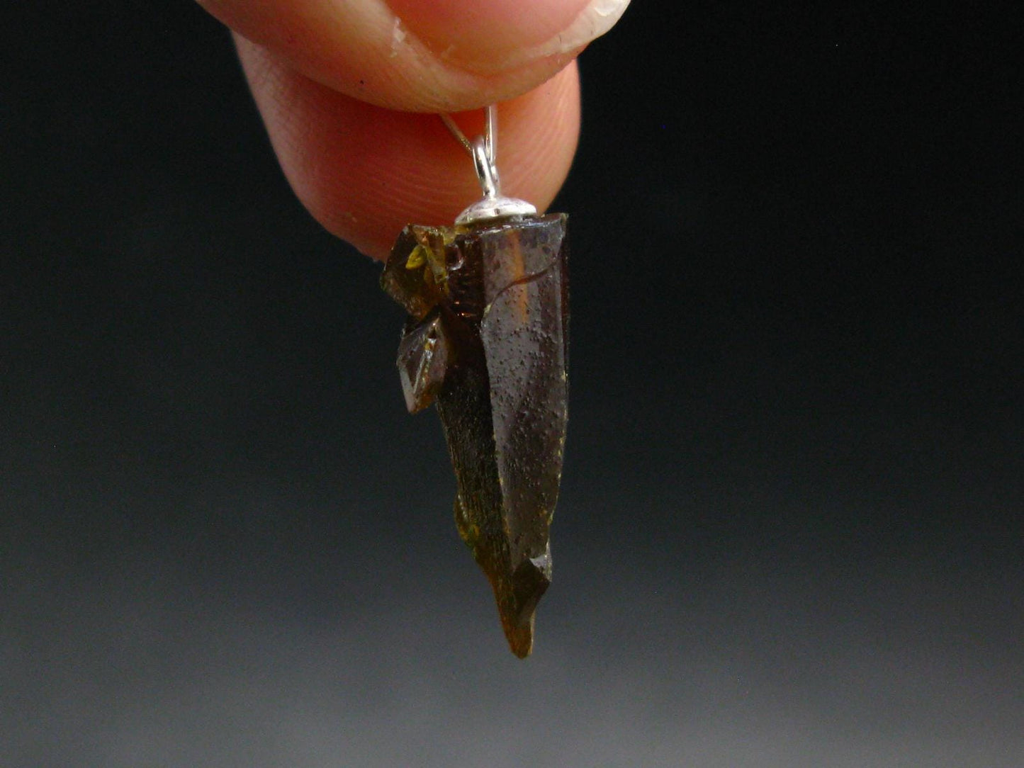Zincite Zinkite Crystal 925 Silver Pendant From Poland - 1.0" - 2.44 Grams