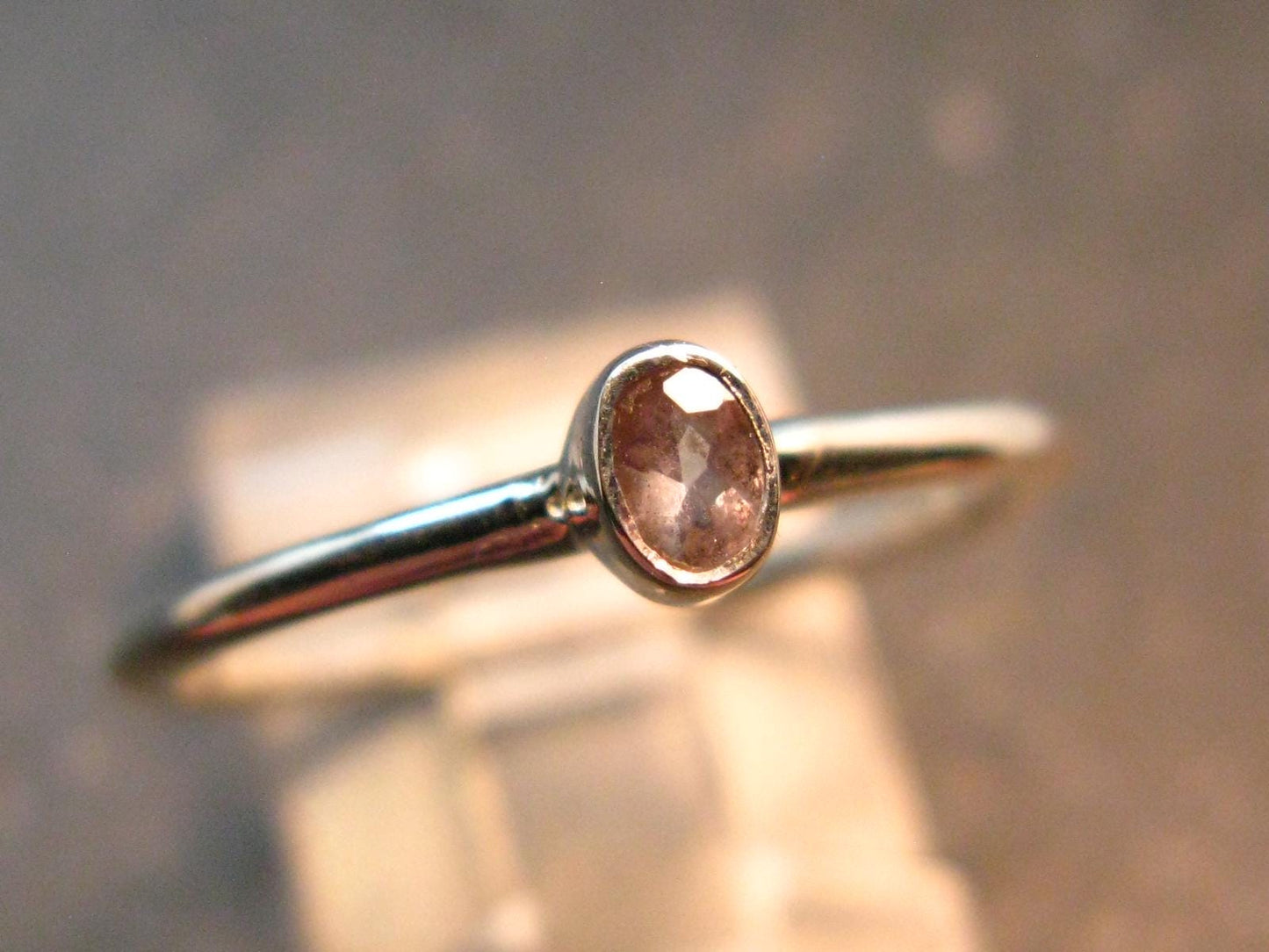 Genuine Alexandrite Gem Silver Ring From Russia - Size 9 - 1.54 Grams