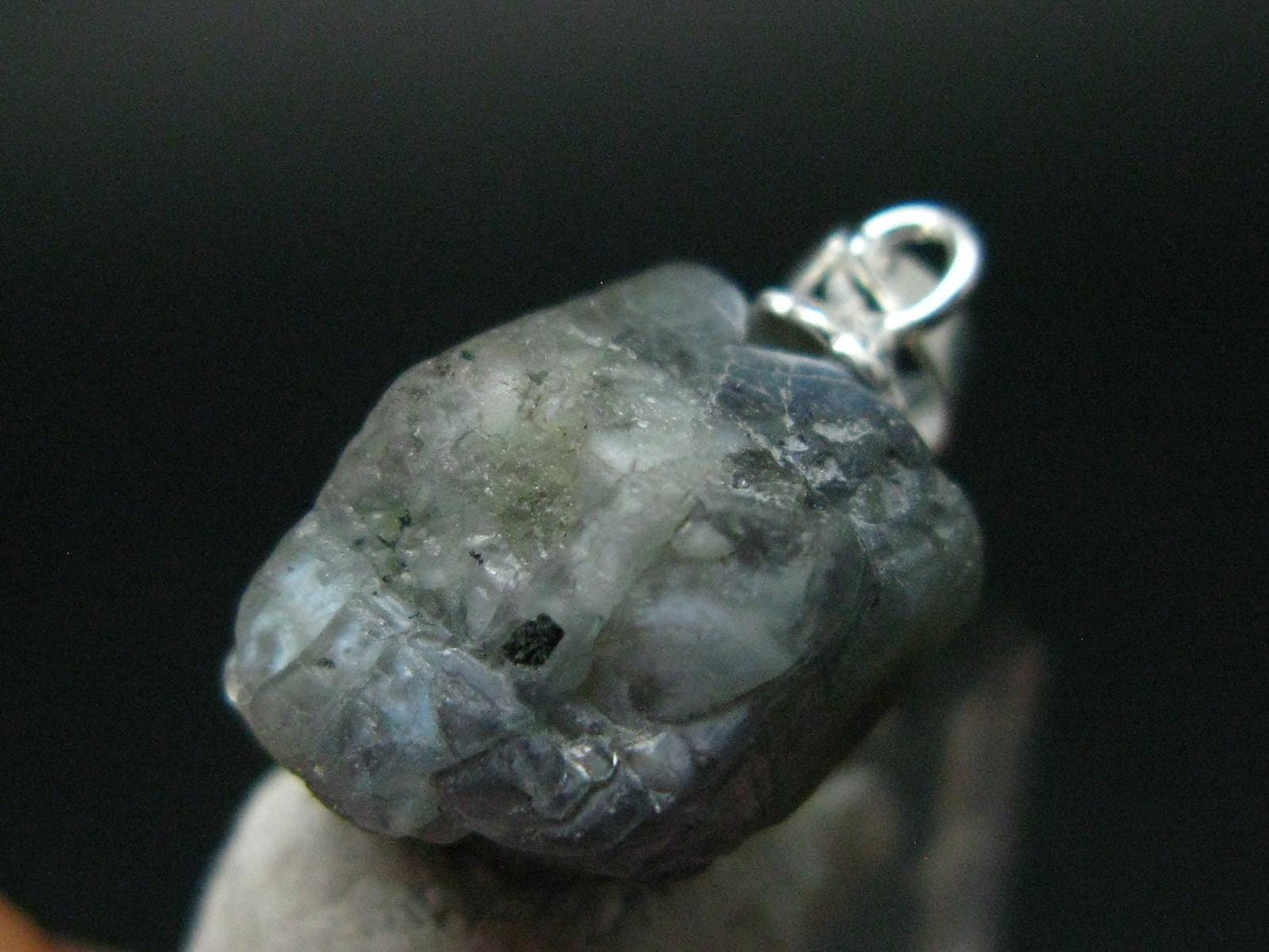 Alexandrite Chrysoberyl Crystal Silver Pendant From Tanzania - 0.7" - 11.11 Carats