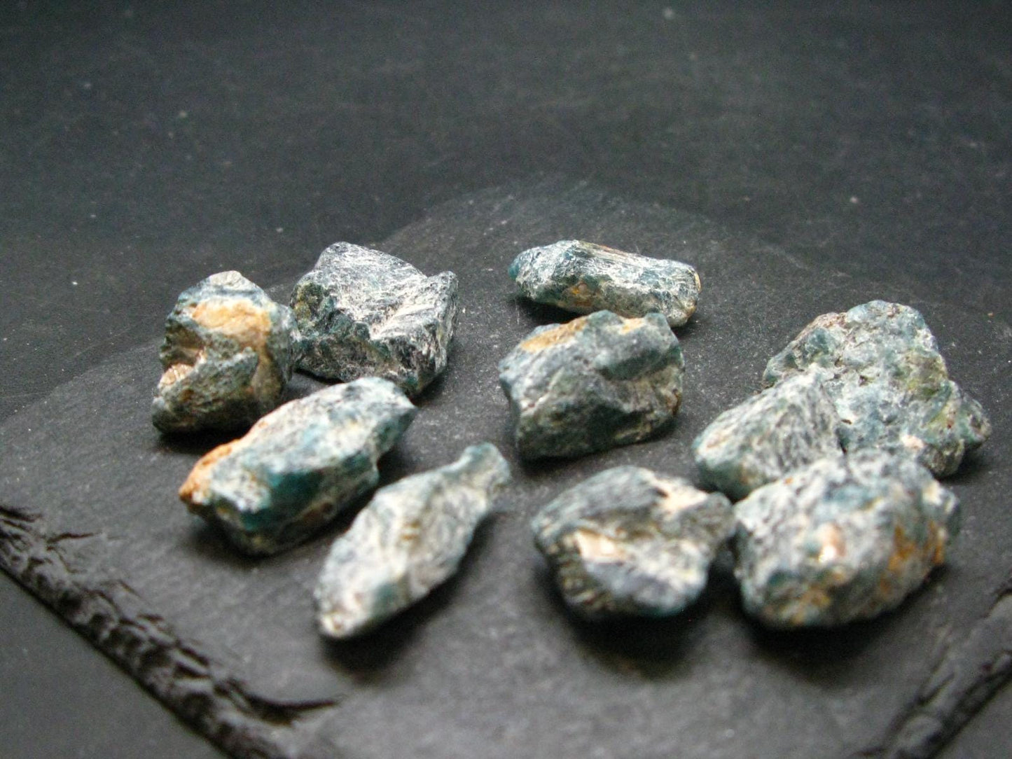 Lot of 10 Extremely Rare Grandidierite Gem Crystal From Madagascar - 162.45 Carats