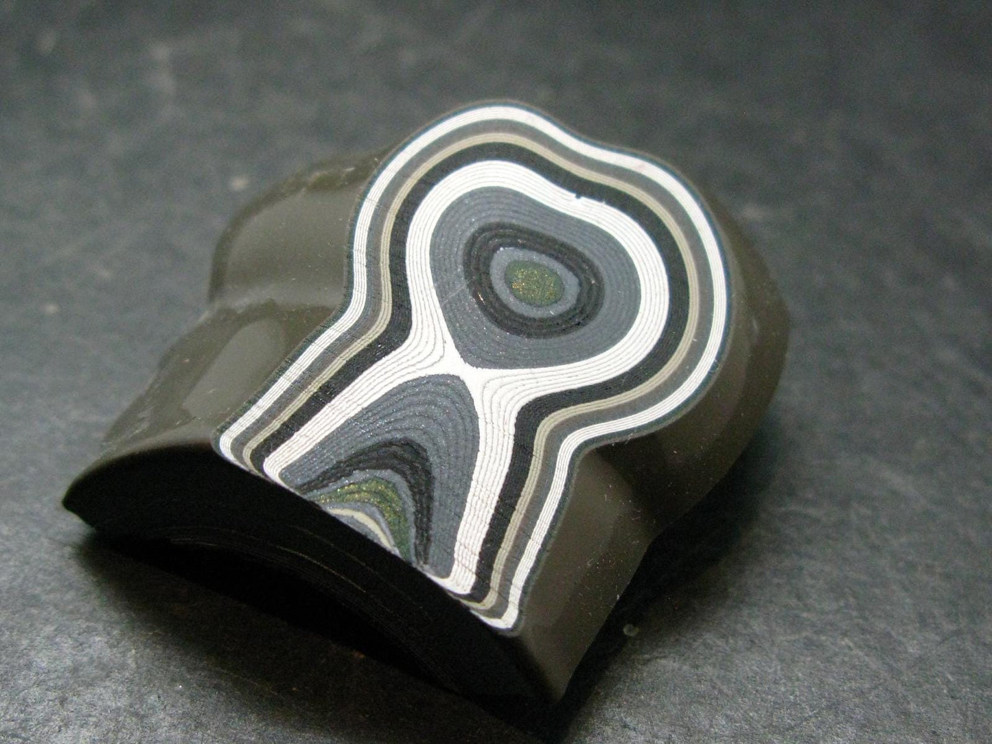 Very Cool Fordite "Detroit Motor City Agate" from Michigan - 1.4"- 14.39 Grams