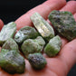 Rare Neon Tremolite Lot of 10 Crystals from Tanzania - 221.30 Carats