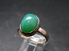 Natural Apple Green Chrysoprase 925 Sterling Silver Ring From Australia - 5.24 Grams - Size 9