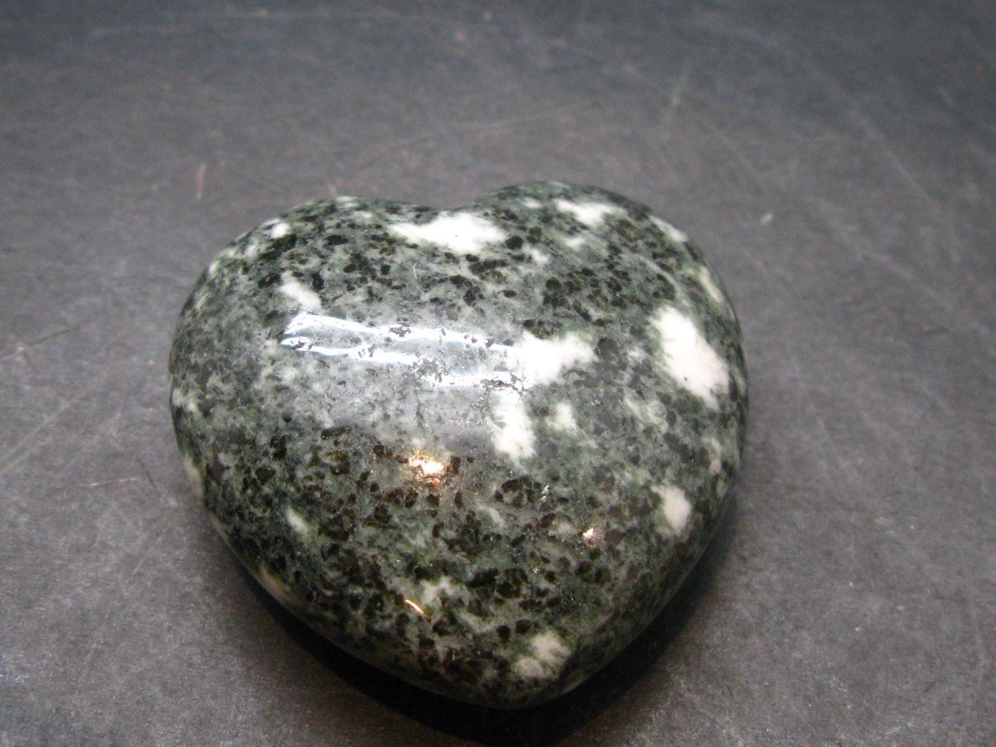 Rare Stonehenge Bluestone Heart From Wales UK - 1.5" - 48.5 Grams