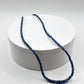 Blue Sapphire Beaded Necklace: Genuine Gemstone Jewelry, September Birthstone